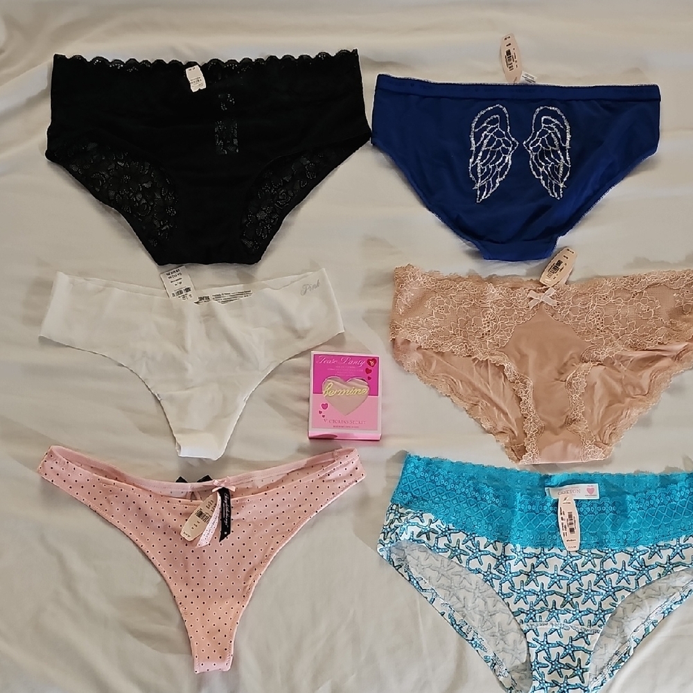 Set of 7 NWT panties (6 are Victoria's Secret, 1 is Maurices)